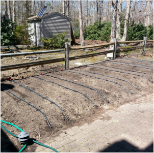Picture of a garden ready for planting